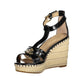 Black Leather Women Sandal