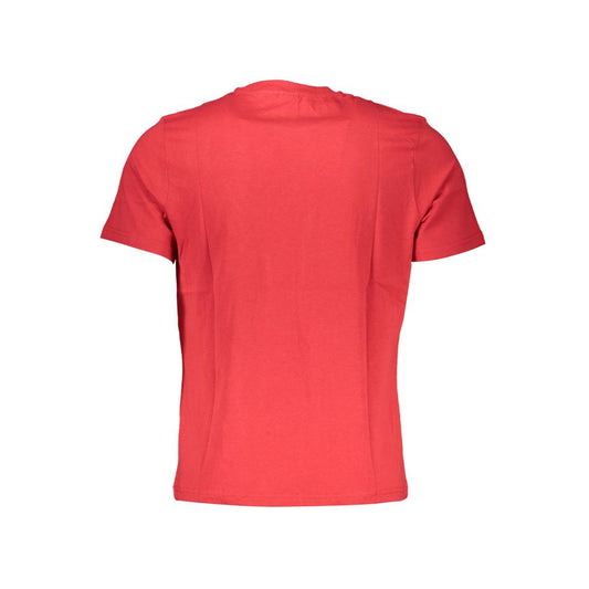 Red Cotton Men T-Shirt