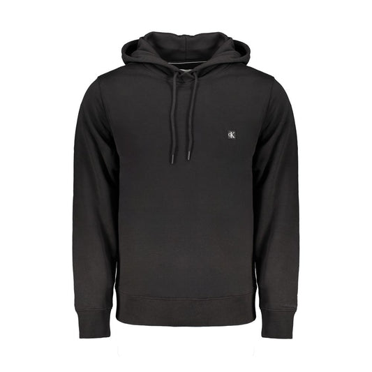 Black Cotton Men Sweater