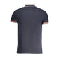 Navy Cotton Men Polo Shirt
