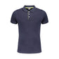 Blue Cotton Polo Shirt