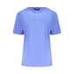 Blue Cotton Women T-Shirt
