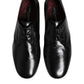 Black Leather Lace Up Derby Dress Formal Shoes
