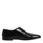 Black Leather Lace Up Derby Dress Formal Shoes