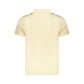 Beige Cotton Men Polo Shirt