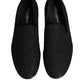 Black Jacquard Slip On Loafers Formal Shoes
