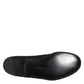 Black Jacquard Slip On Loafers Formal Shoes