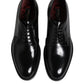 Black Leather Lace Up Derby Dress Formal Shoes