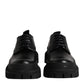 Black Leather Lace Up Derby Men Dress Shoes