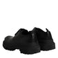 Black Leather Lace Up Derby Men Dress Shoes