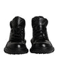 Black Leather Casual Mens Ankle Boots Shoes
