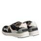 Multicolor Suede Low Top Men Sneaker Shoes