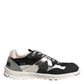Multicolor Suede Low Top Men Sneaker Shoes