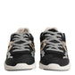 Multicolor Leather Suede Low Top Sneaker Shoes
