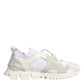 White Mesh Sorrento Trekking Sneakers Shoes