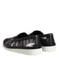 Black Tropical Slip On Men Sneakers Shoes