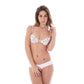 White Nylon Women Bra