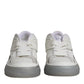 White Low Top DG Embossed Men Sneakers Shoes
