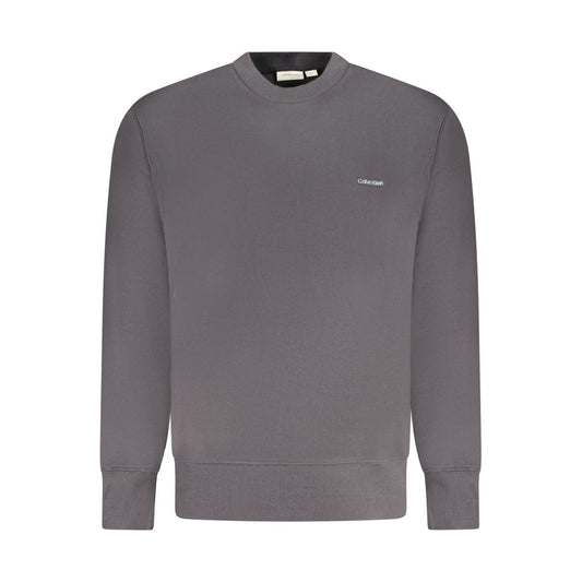 Black Cotton Men Sweater
