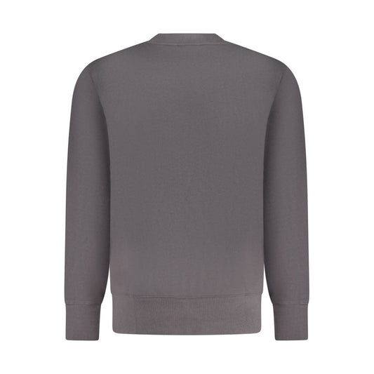 Black Cotton Men Sweater