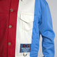 Multicolor Polyester Collar Short Jacket