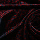 Black Red Viscose Square Men Foulard Scarf