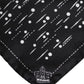 Black White Printed Square Men Foulard Scarf