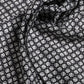 Black White Patterned Square Foulard Scarf