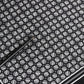 Black White Patterned Square Foulard Scarf