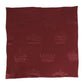 Maroon Silk Crown Square Men Foulard Scarf