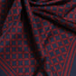 Red Blue Printed Silk Square Men Foulard Scarf