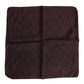 Maroon Black Printed Square Men Foulard Scarf