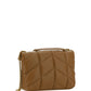 Brown Lamb Leather Puffer Toy Shoulder Bag