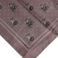 Brown Animal Print Square Foulard Scarf