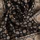 Black Brown Patterned Square Foulard Scarf