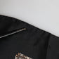 Black Brown Patterned Square Foulard Scarf