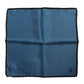 Blue DG Crown Silk Square Men Foulard Scarf