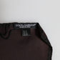 Brown DG Crown Silk Square Men Foulard Scarf