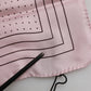 Beige Dotted Silk Square Men Foulard Scarf