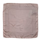 Beige Dotted Silk Square Men Foulard Scarf