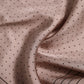 Beige Dotted Silk Square Men Foulard Scarf