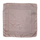 Beige Dotted Silk Square Men Foulard Scarf