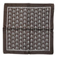 Brown Skull Silk Square Men Foulard Scarf