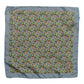 Gray Green Cactus Print Square Foulard Scarf