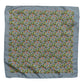 Gray Green Cactus Print Square Foulard Scarf