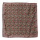 Brown Chilis Silk Square Men Foulard Scarf