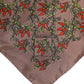 Brown Chilis Silk Square Men Foulard Scarf