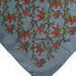 Gray Chilis Silk Square Men Foulard Scarf