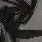 Gray Black Silk Square Women Foulard Scarf