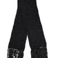 Black Cashmere Neck Warmer Wrap Shawl Scarf